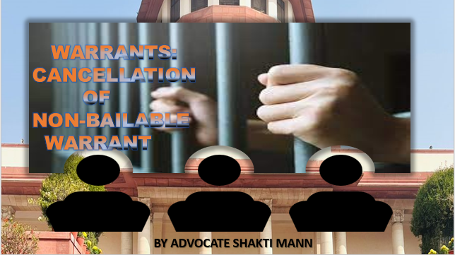 WARRANTS CANCELLATION OF NON BAILABLE WARRANTS